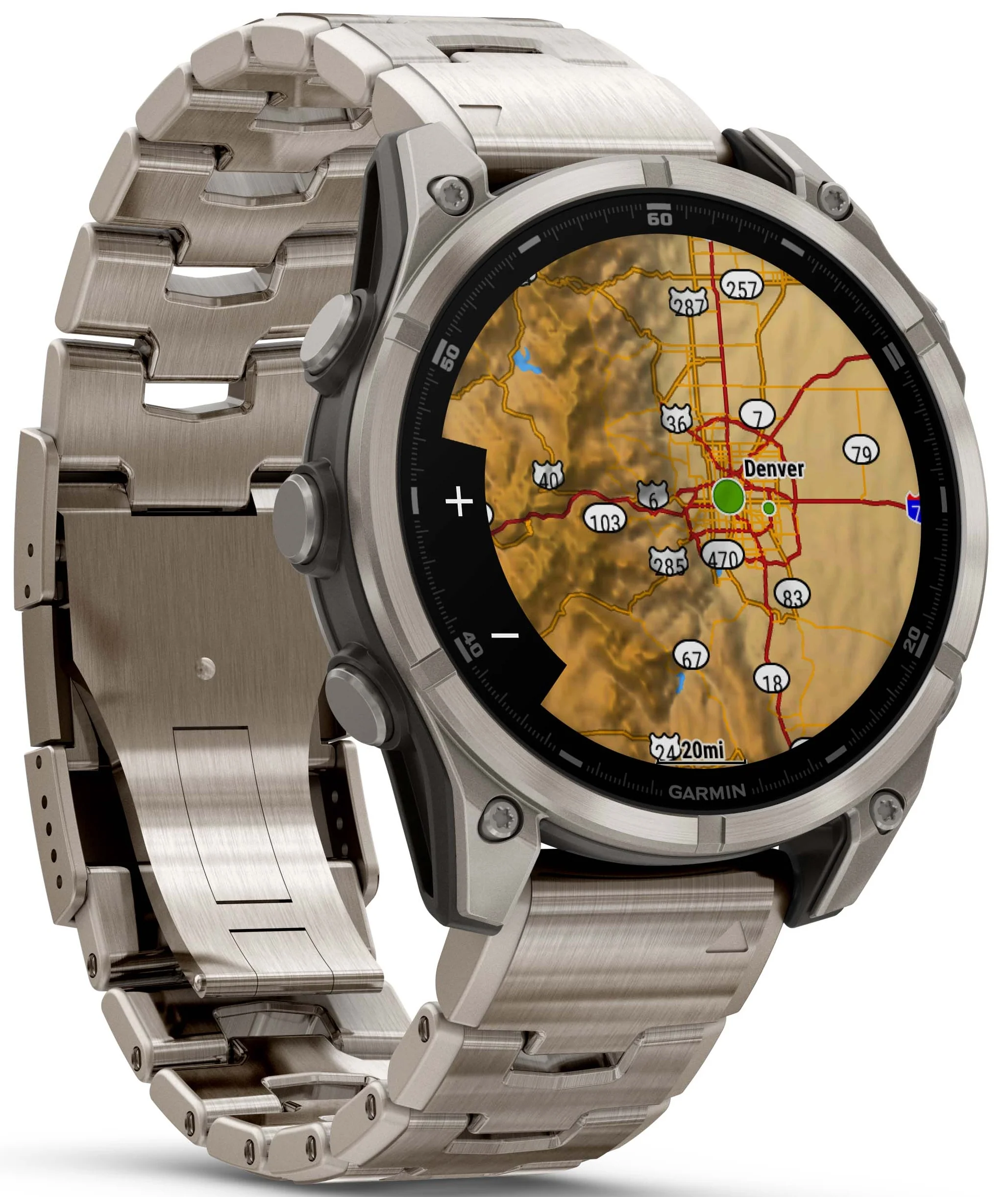 Garmin Fenix 8 47mm Sapphire AMOLED Titanium Bracelet Watch - Image 8