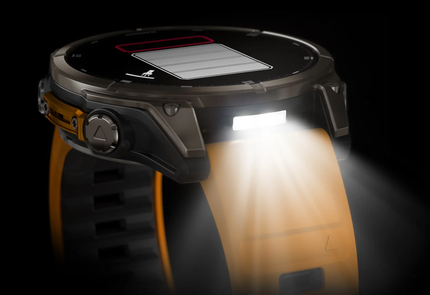Garmin Fenix 8 47mm Sapphire AMOLED Titanium Spark Orange Graphite Silicone Watch - Image 13