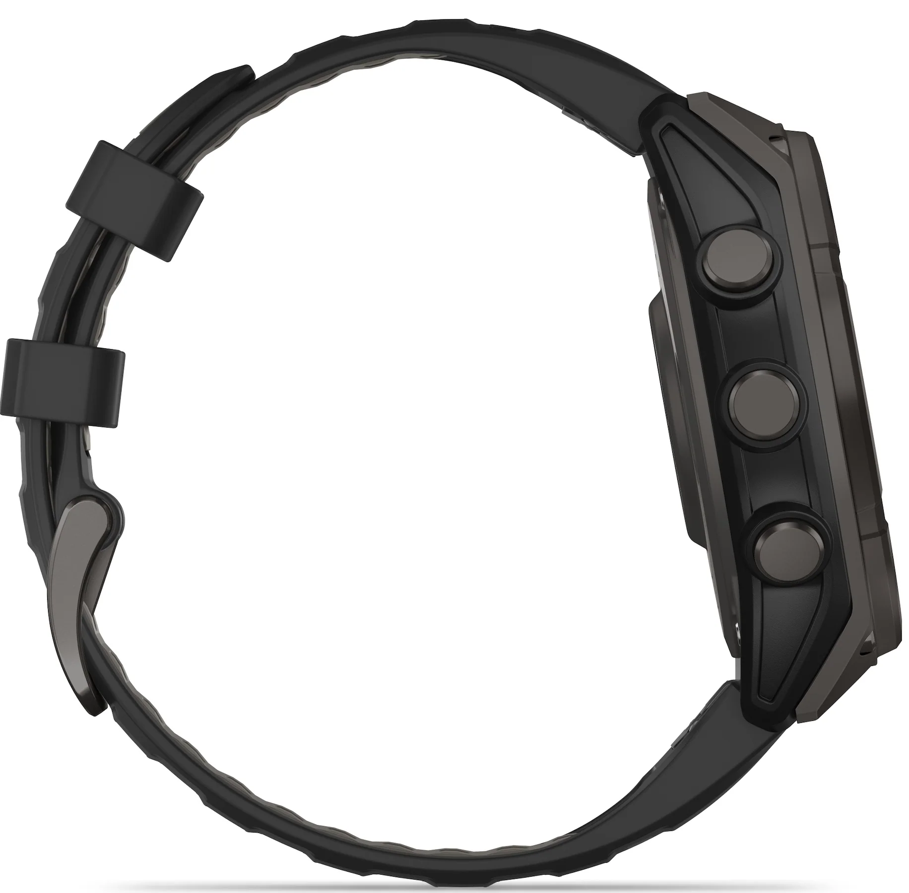 Garmin Fenix 8 47mm Sapphire Solar Carbon Grey DLC Titanium Black Pebble Grey Silicone Watch - Image 12