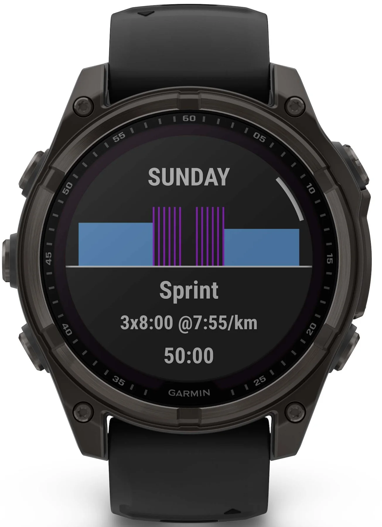 Garmin Fenix 8 47mm Sapphire Solar Carbon Grey DLC Titanium Black Pebble Grey Silicone Watch - Image 3