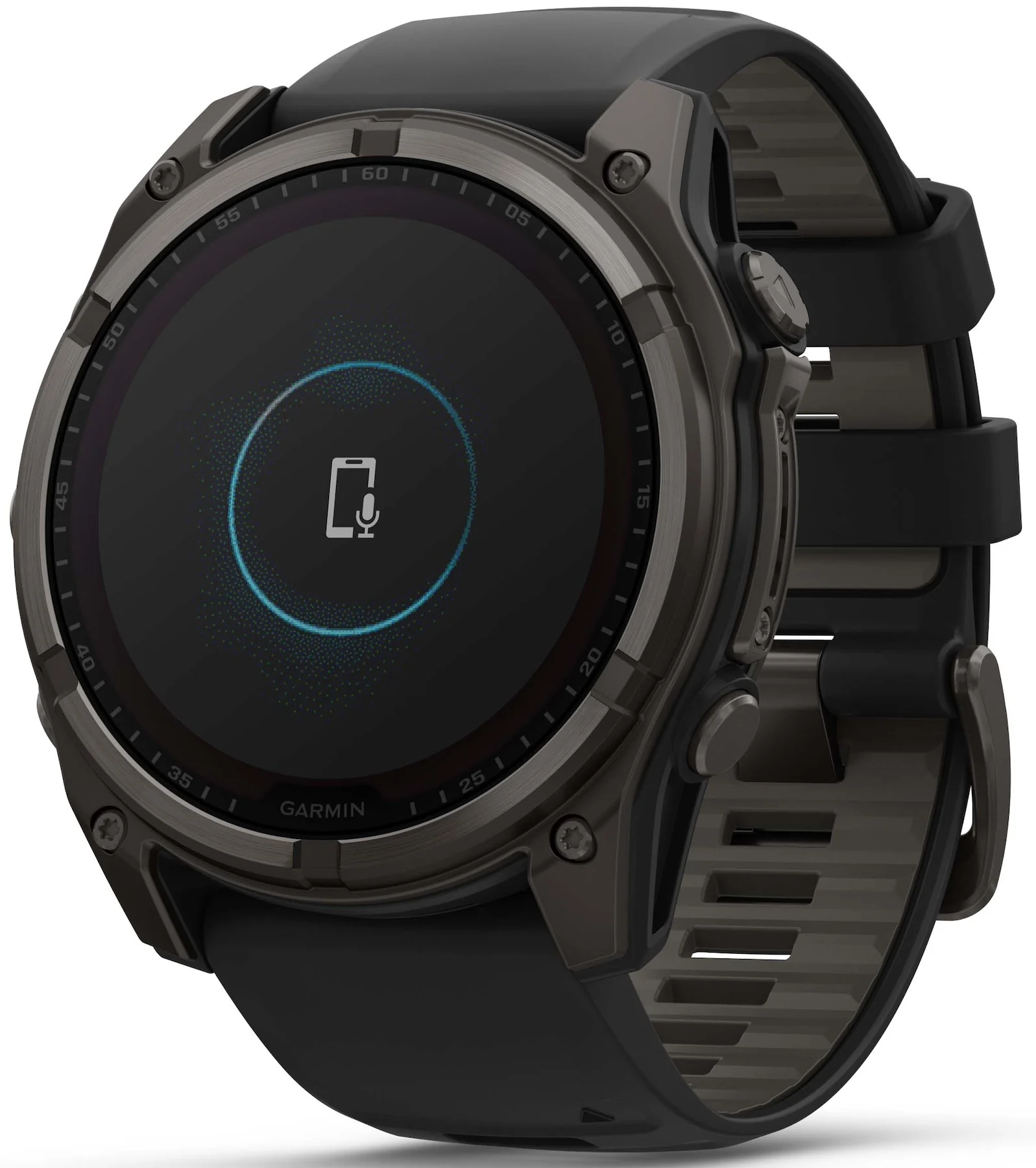 Garmin Fenix 8 51mm Sapphire Solar Carbon Grey DLC Titanium Black Pebble Grey Silicone Watch - Image 10