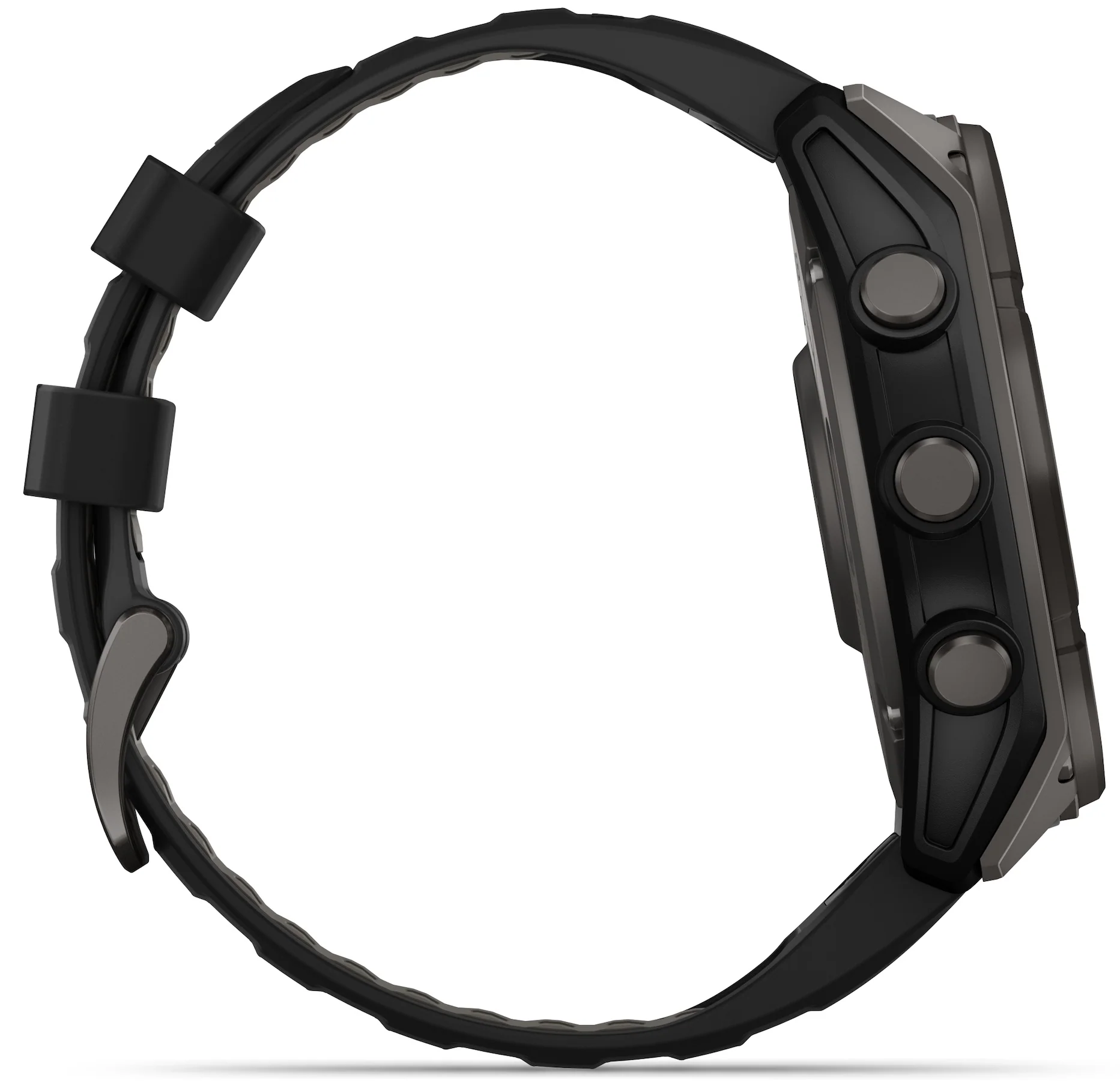 Garmin Fenix 8 51mm Sapphire Solar Carbon Grey DLC Titanium Black Pebble Grey Silicone Watch - Image 11