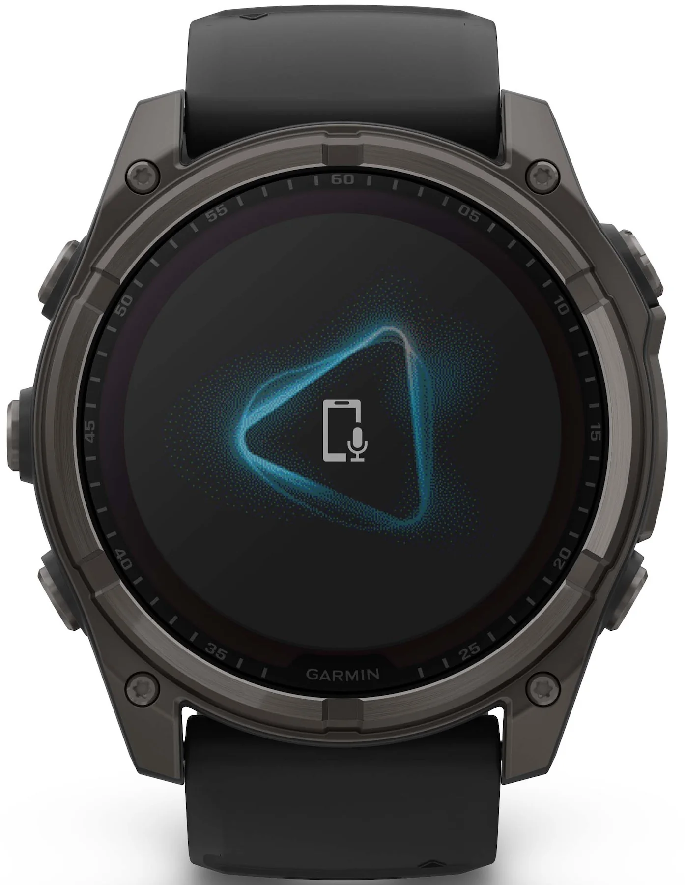 Garmin Fenix 8 51mm Sapphire Solar Carbon Grey DLC Titanium Black Pebble Grey Silicone Watch - Image 5