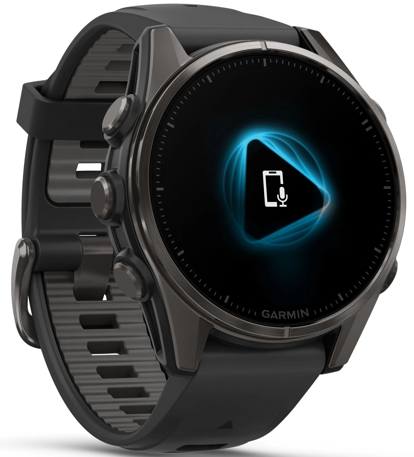 Garmin Fenix 8 43mm Sapphire AMOLED Carbon Grey DLC titanium Black Pebble Grey Silicone Watch - Image 9
