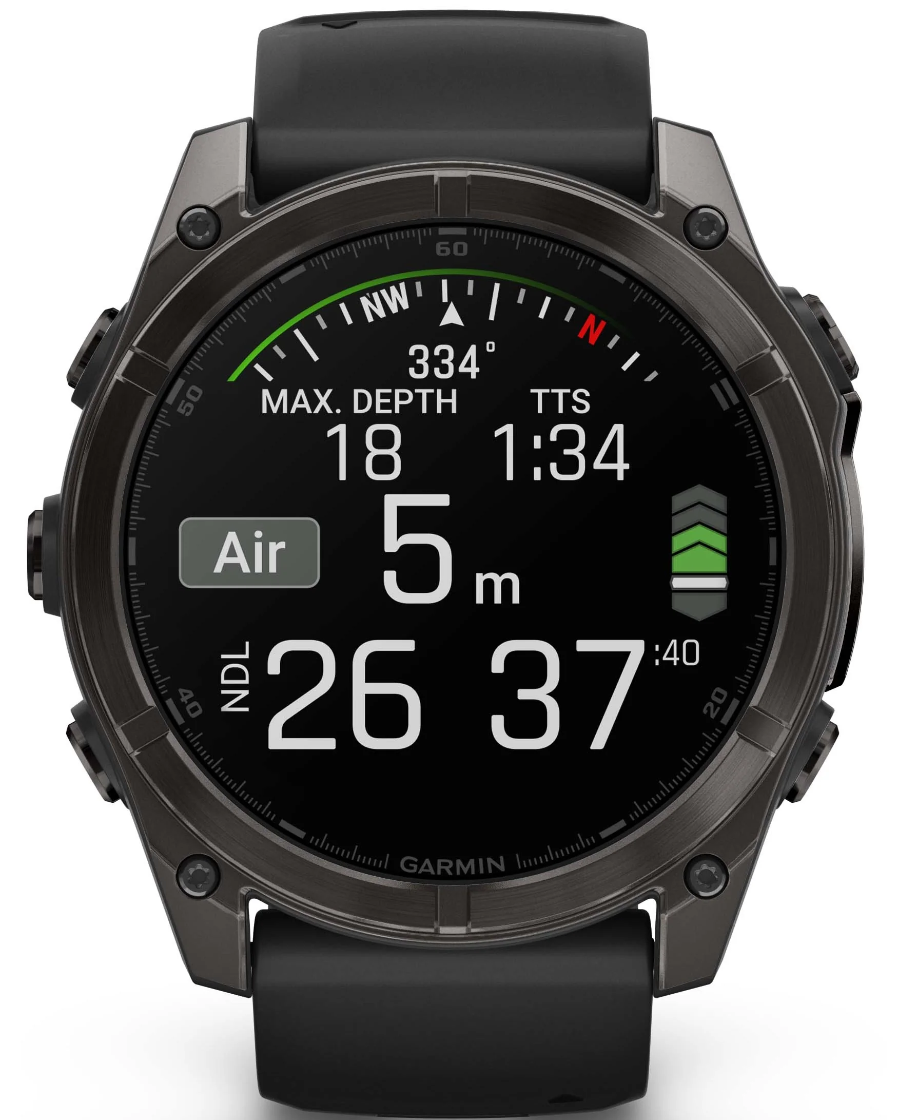 Garmin Fenix 8 51mm Sapphire AMOLED Carbon Grey DLC Titanium Black Watch - Image 3