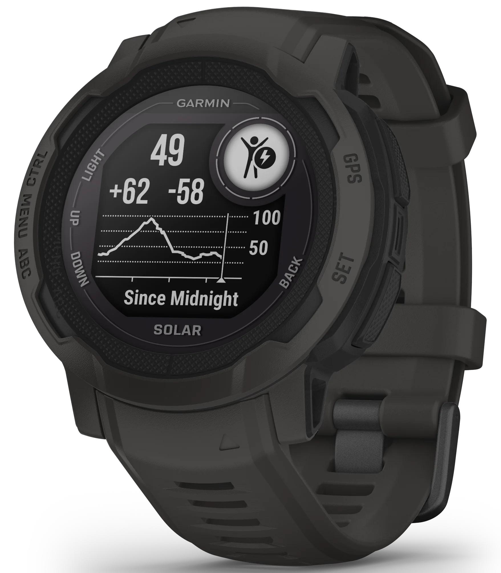 Garmin Instinct 2 Solar GPS Graphite Smartwatch Watch