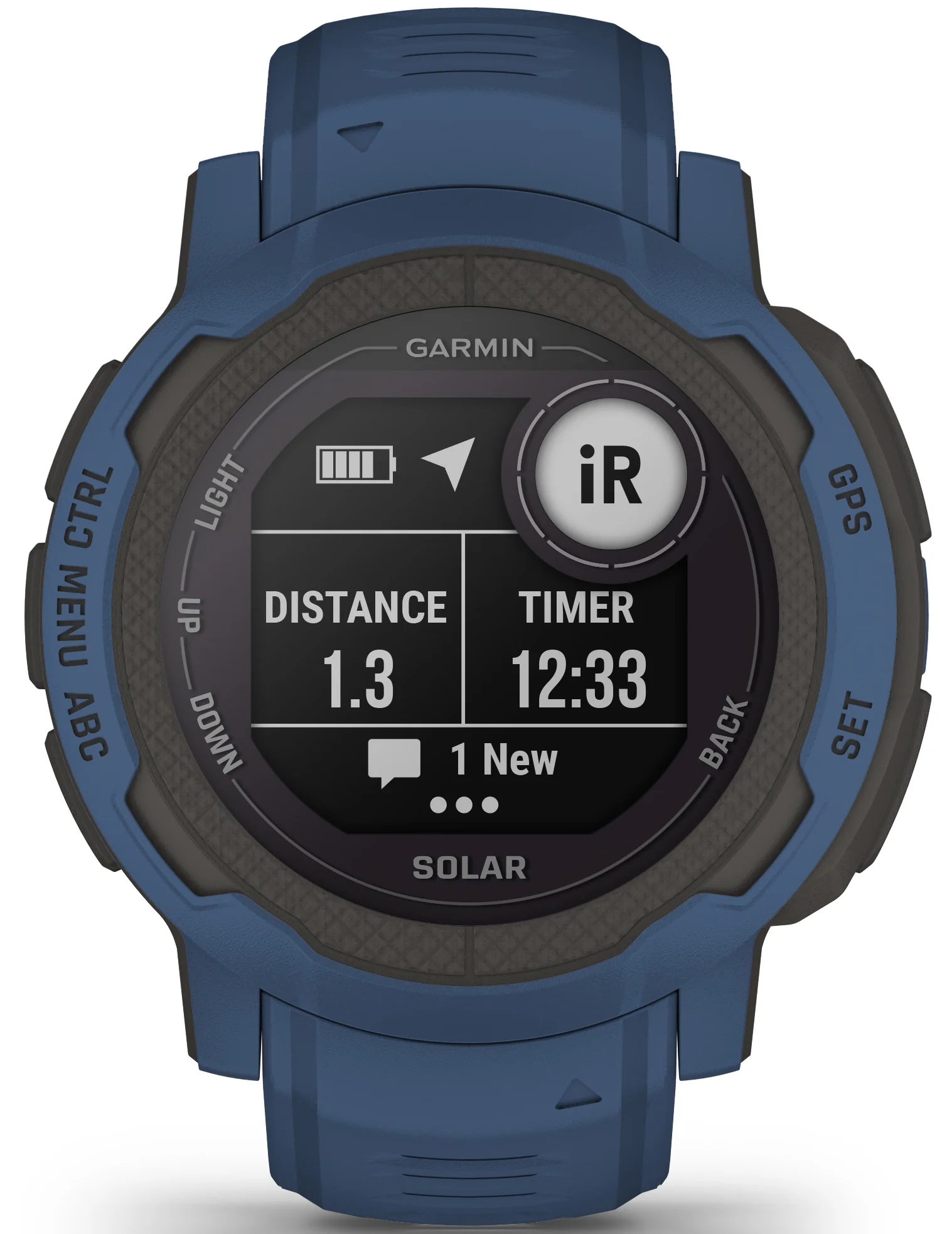 Garmin Watch Instinct 2 Solar GPS Tidal Blue Smartwatch - Image 2