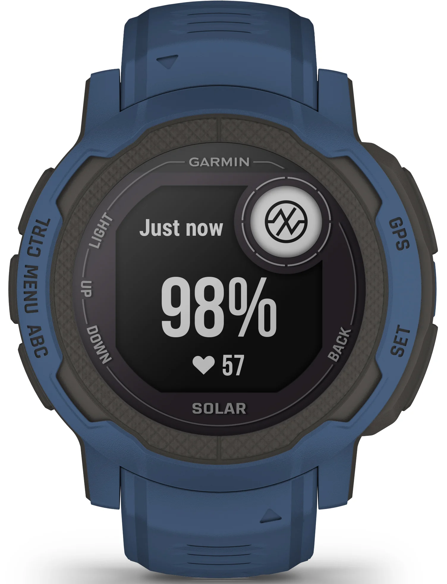 Garmin Watch Instinct 2 Solar GPS Tidal Blue Smartwatch - Image 3