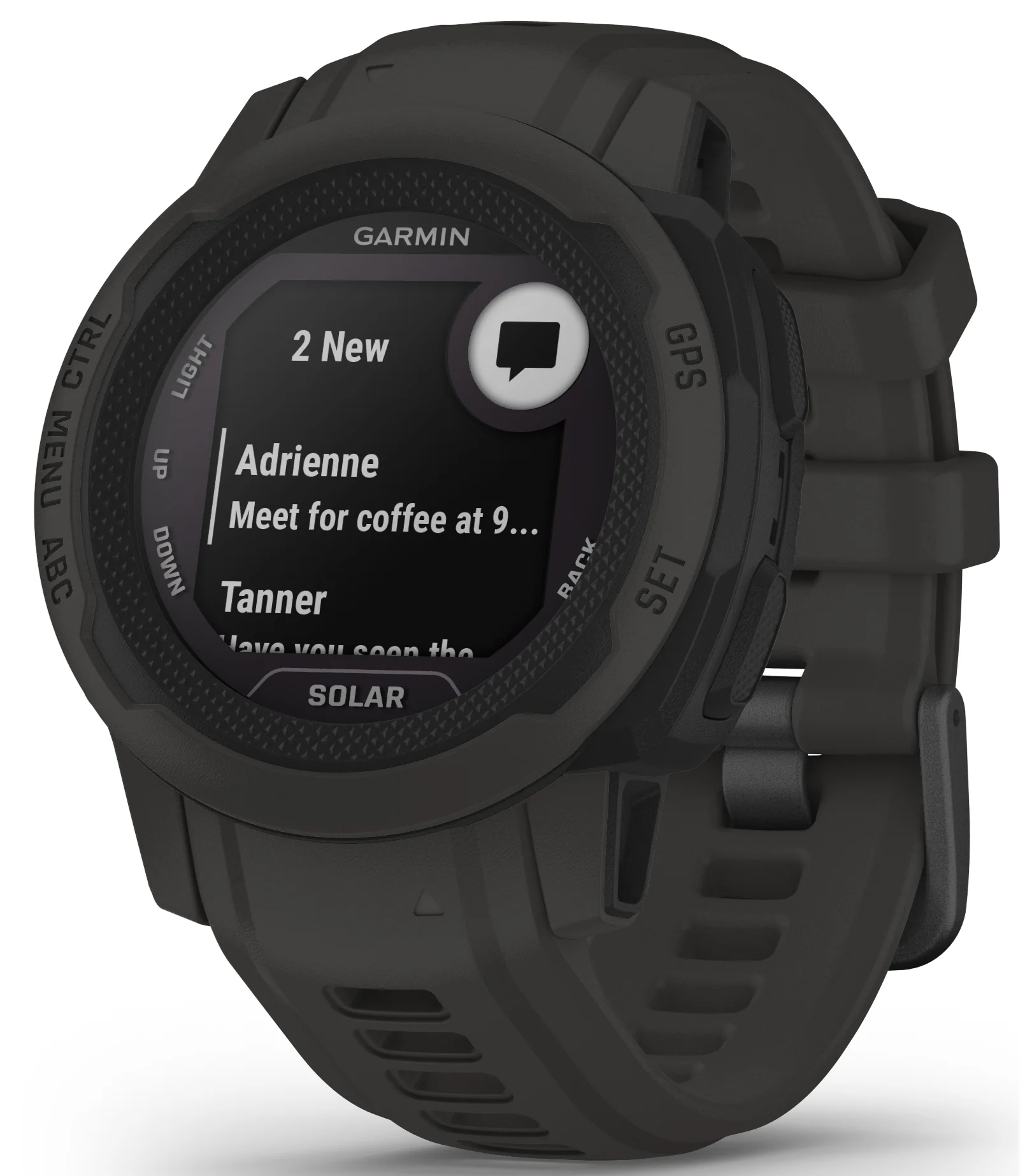 Garmin Watch Instinct 2S Solar GPS Graphite Smartwatch D