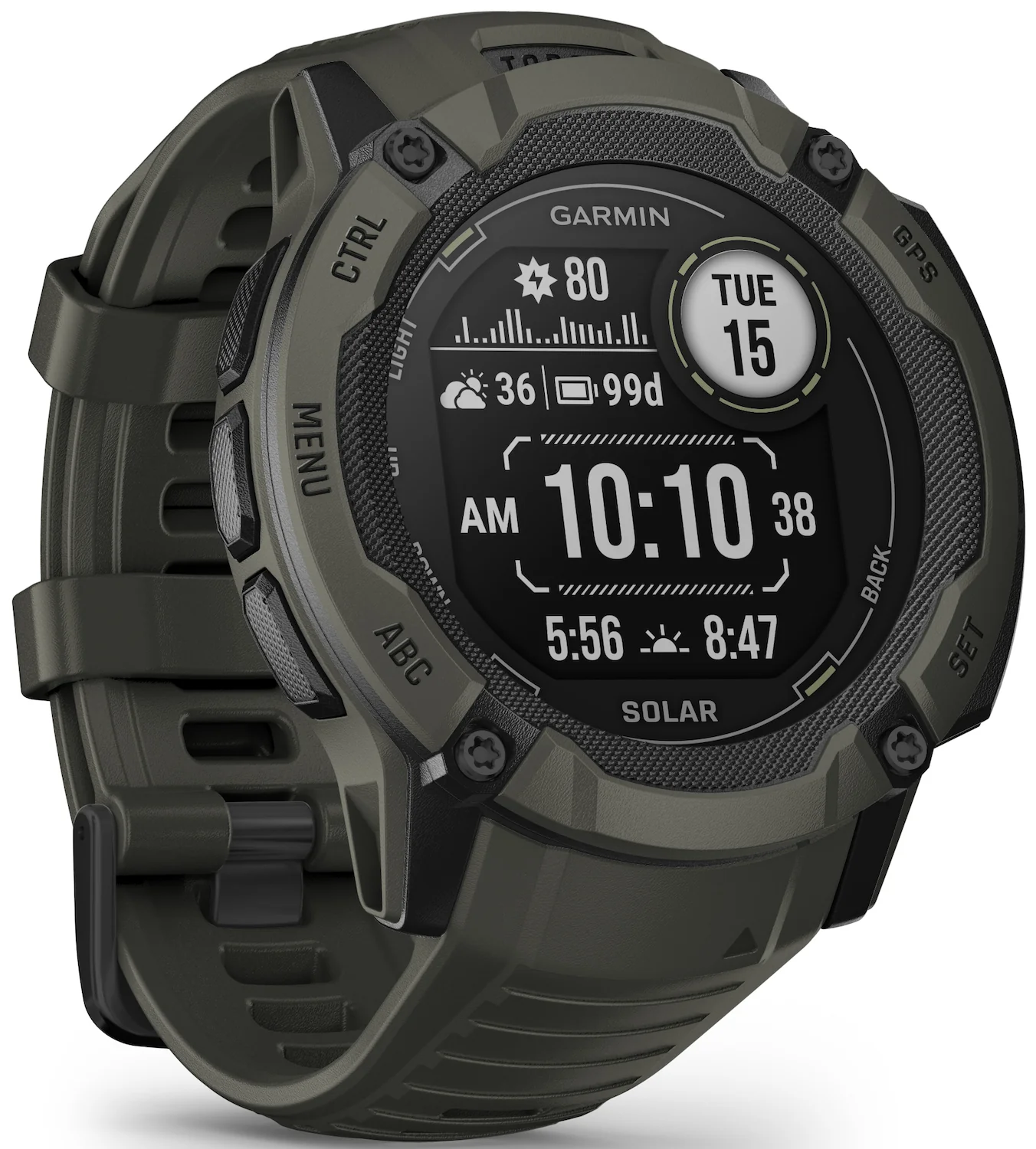 Garmin Instinct 2X Solar Moss Watch - Image 6