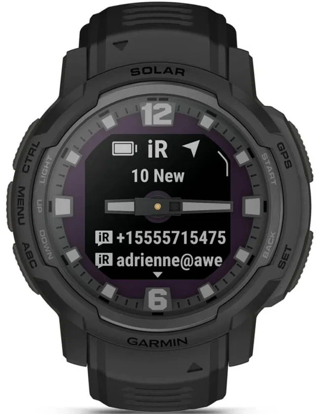 Garmin Instinct Crossover Solar Tactical Edition Black Watch - Image 11