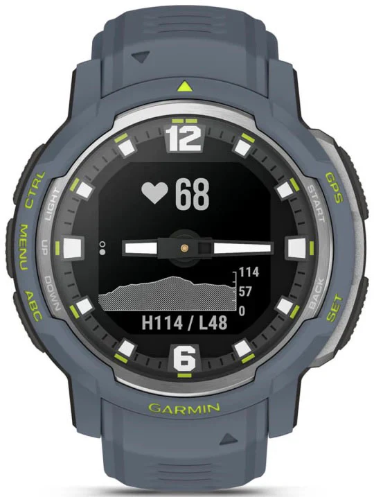Garmin Instinct Crossover Standard Edition Blue Granite Watch - Image 3