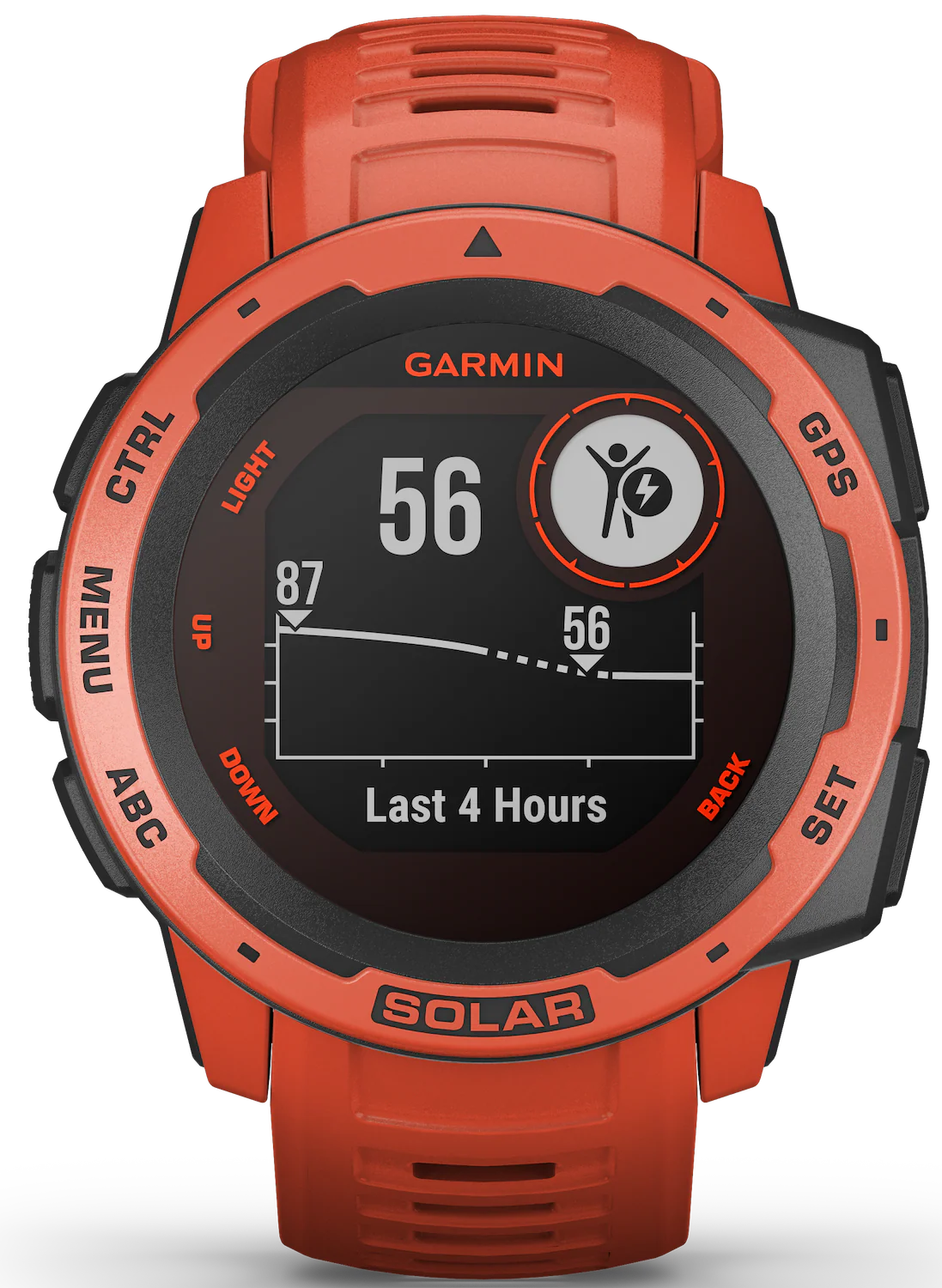 Garmin Watch Instinct Solar Flame Red D - Image 2