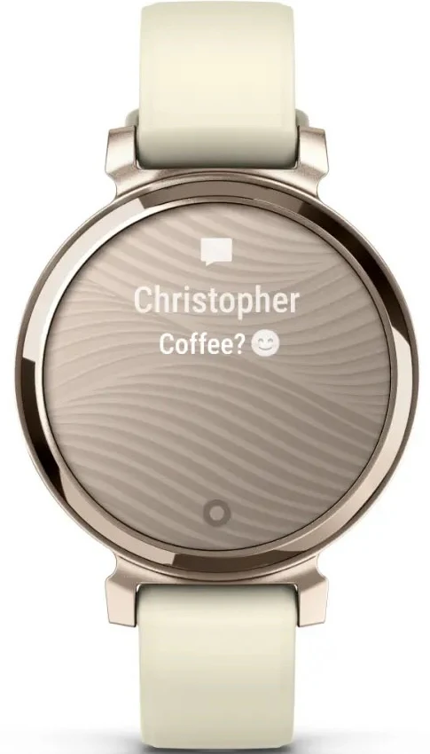 Garmin Lily 2 Cream Gold Coconut Silicone Watch - Image 4