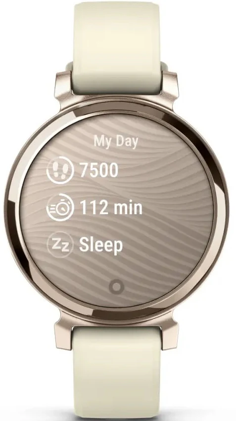Garmin Lily 2 Cream Gold Coconut Silicone Watch - Image 6