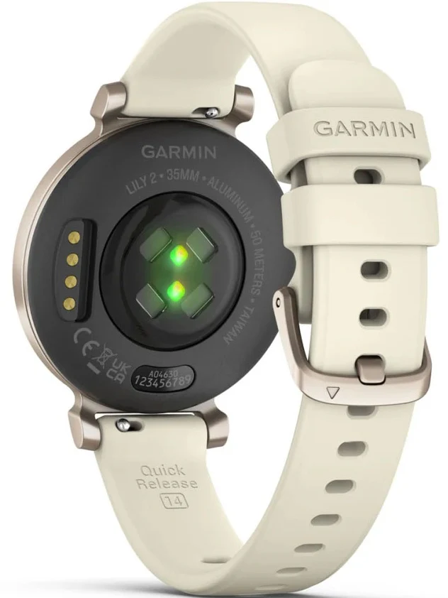 Garmin Lily 2 Cream Gold Coconut Silicone Watch - Image 7