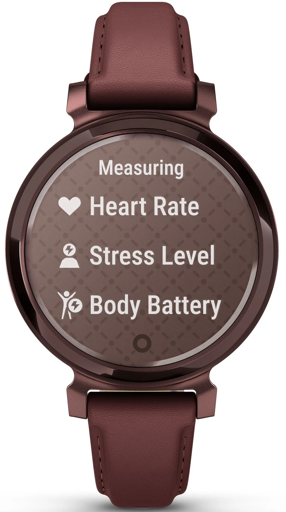Garmin Lily 2 Classic Dark Bronze & Mulberry Leather Watch - Image 4