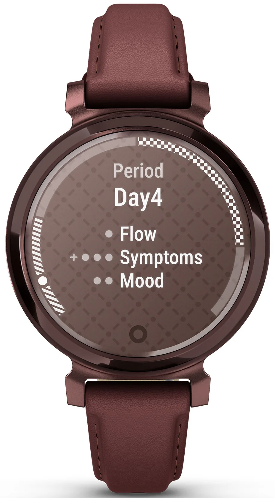 Garmin Lily 2 Classic Dark Bronze & Mulberry Leather Watch - Image 6