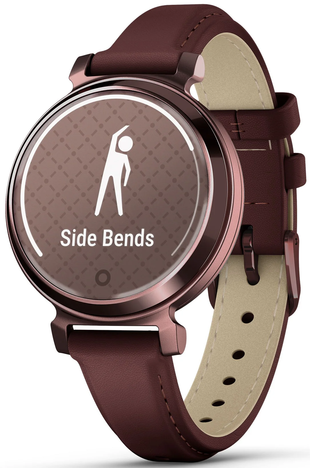 Garmin Lily 2 Classic Dark Bronze & Mulberry Leather Watch - Image 7