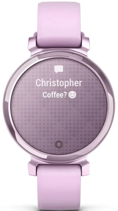 Garmin Lily 2 Metallic Lilac Lilac Silicone Watch - Image 4