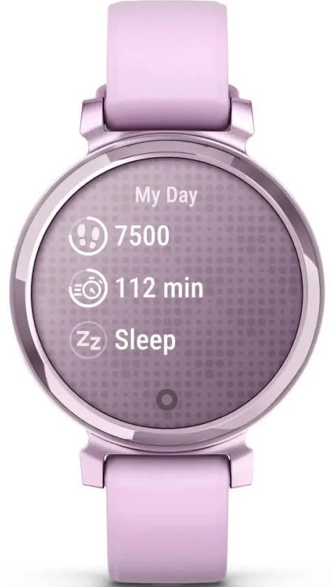 Garmin Lily 2 Metallic Lilac Lilac Silicone Watch - Image 6