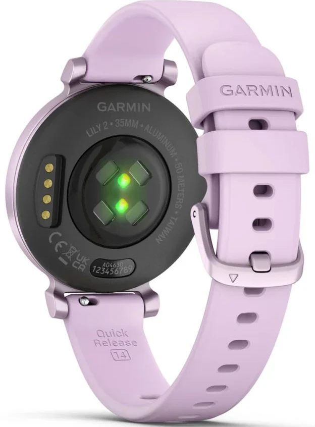 Garmin Lily 2 Metallic Lilac Lilac Silicone Watch - Image 7