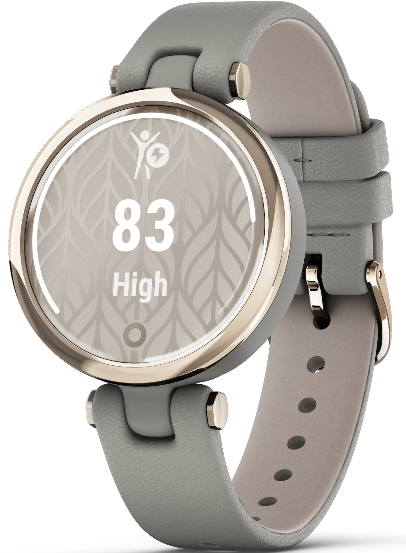 Garmin Watch Lily Cream Gold Case And Italian Leather Band D - Image 3