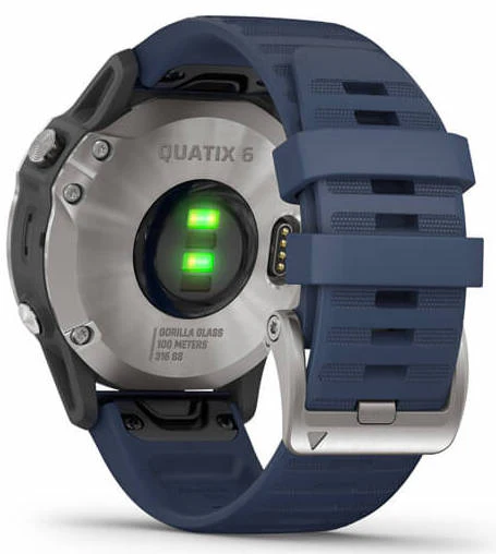 Garmin Watch Quatix 6 Captain GPS Blue Band Smartwatch - Image 5