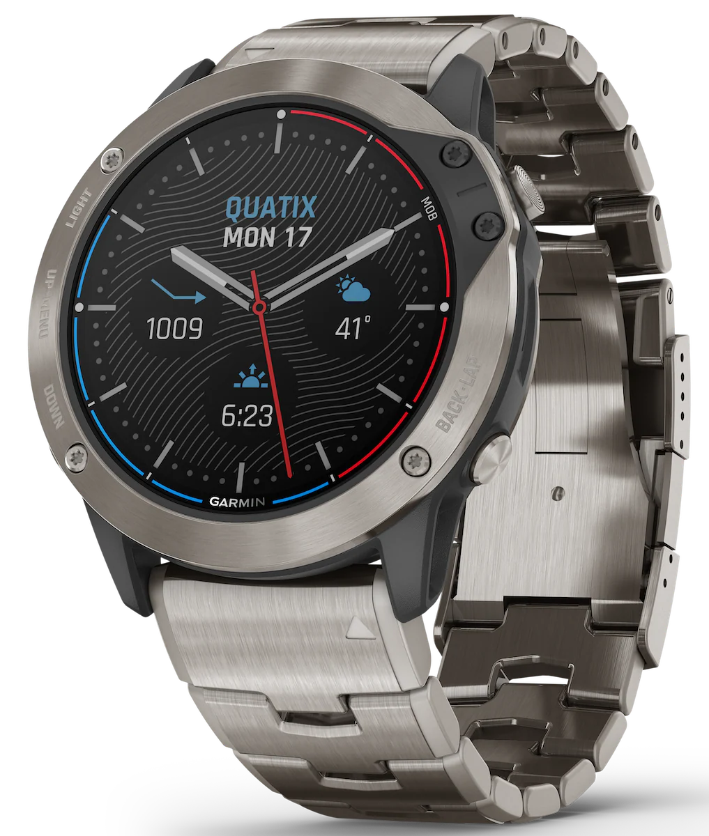 Garmin Watch Quatix 6X Solar Titanium Smartwatch D