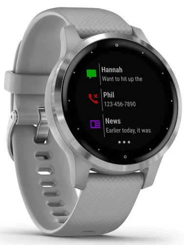 Garmin Watch Vivoactive 4S Powder Grey with Silver - Image 2