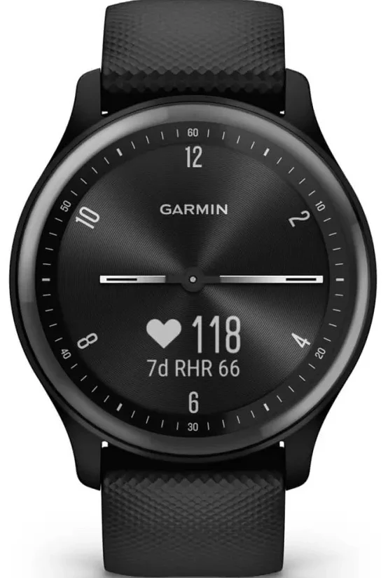 Garmin Vivomove Sport Silicone Band With Slate Accents Watch - Image 6