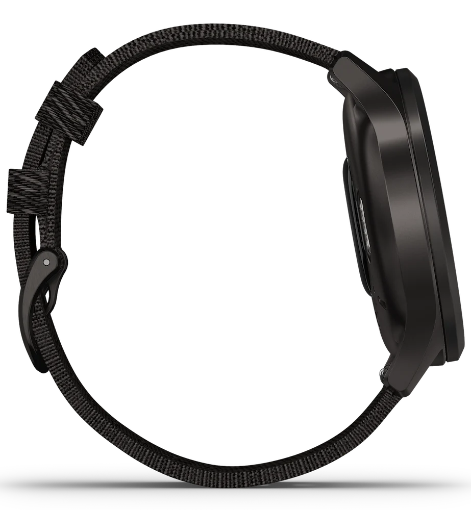 Garmin Vivomove Style Graphite Aluminium Case Black Pepper Nylon - Image 3