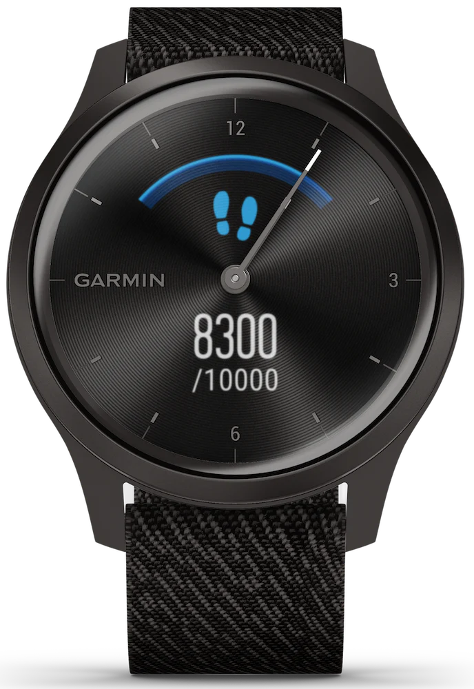 Garmin Vivomove Style Graphite Aluminium Case Black Pepper Nylon - Image 4