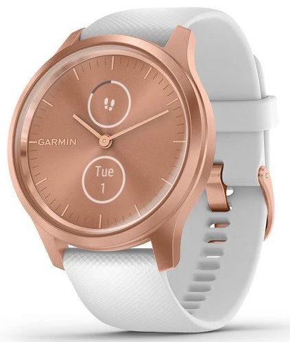 Garmin Vivomove Style Rose Gold Aluminium Case Silicone D