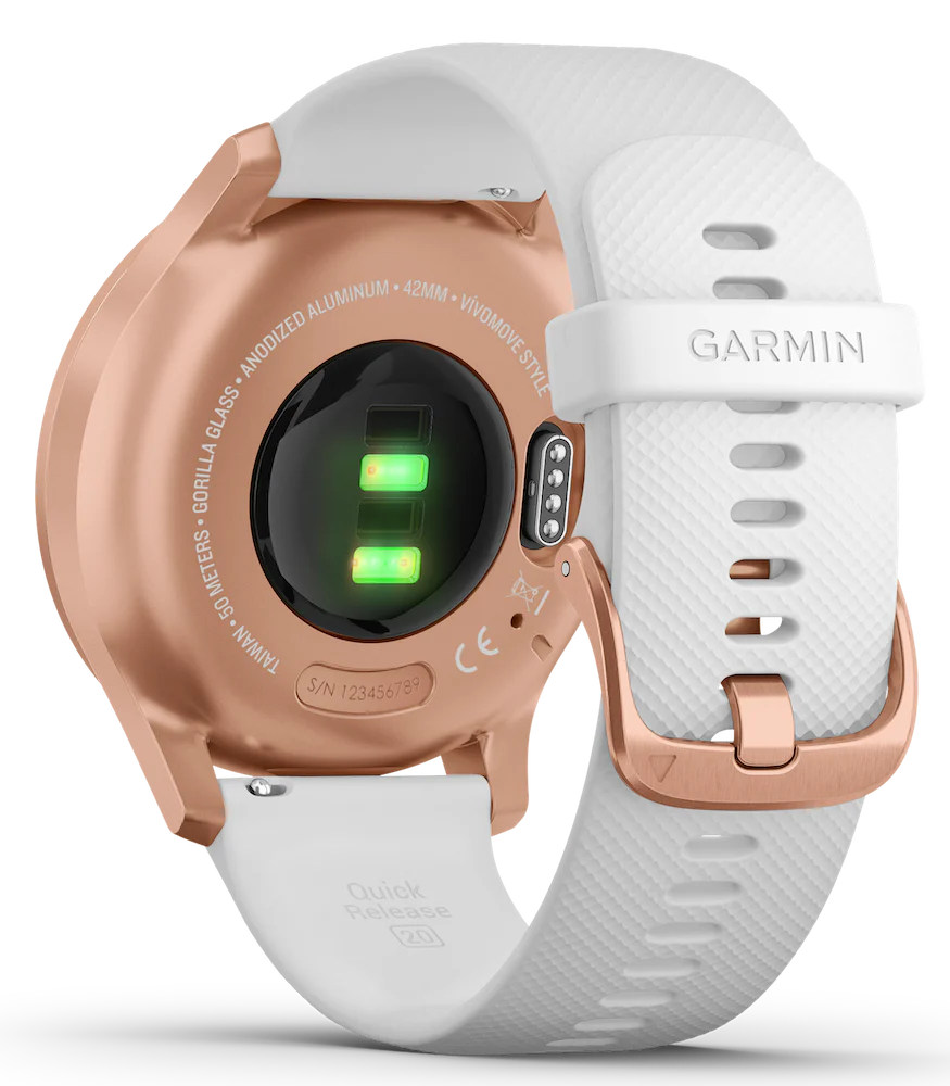 Garmin Vivomove Style Rose Gold Aluminium Case Silicone D - Image 2
