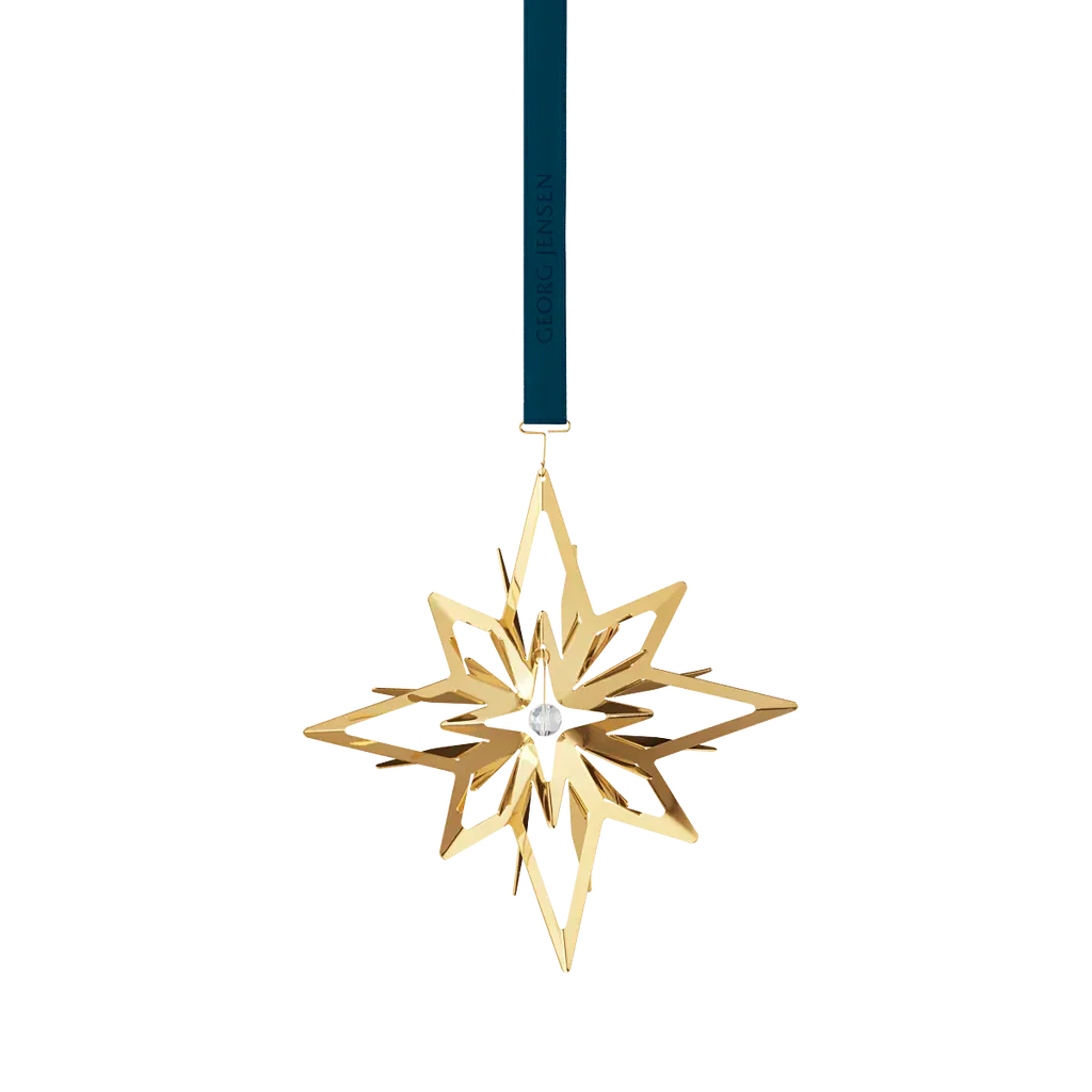Georg Jensen Christmas Collection 2024 18ct Yellow Gold Plated Star Mobile - Image 2