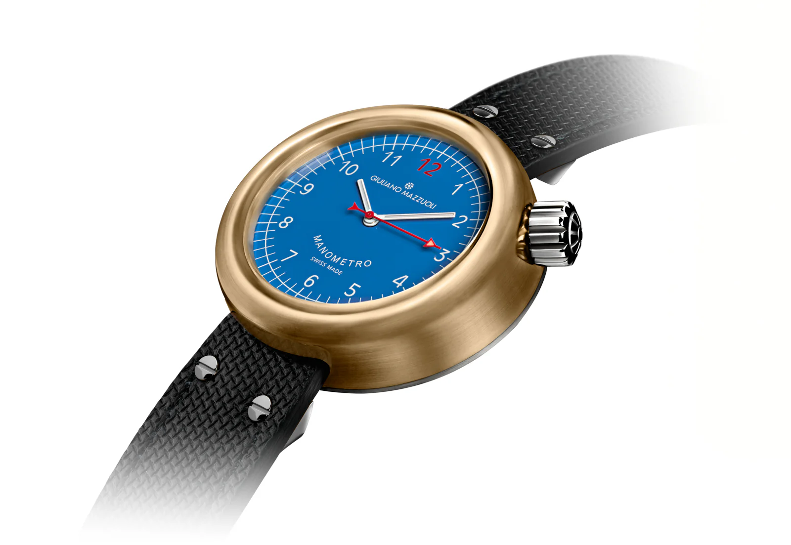 Giuliano Mazzuoli Manometro Bronze Blue Watch - Image 2