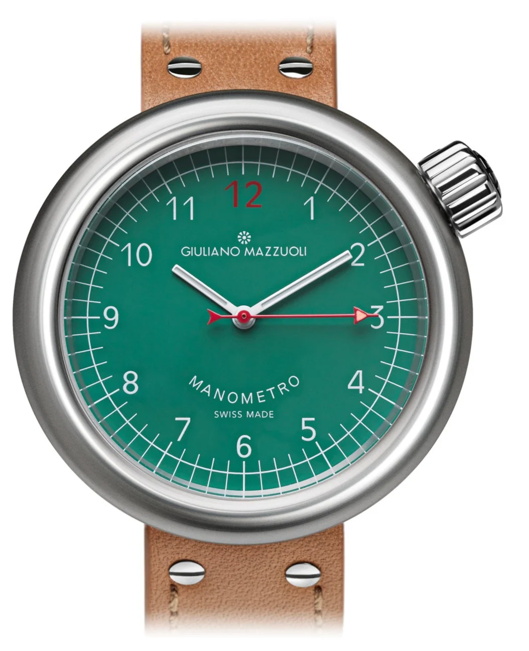 Giuliano Mazzuoli Manometro Brushed Green Watch