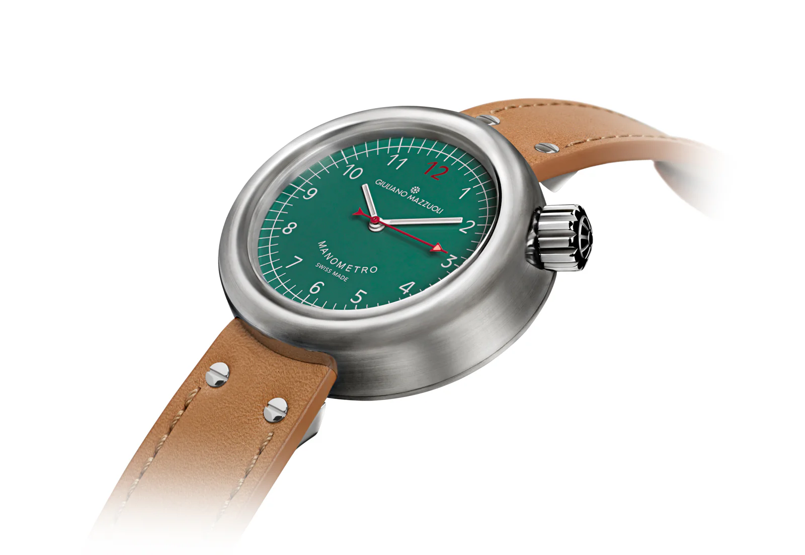 Giuliano Mazzuoli Manometro Brushed Green Watch - Image 2