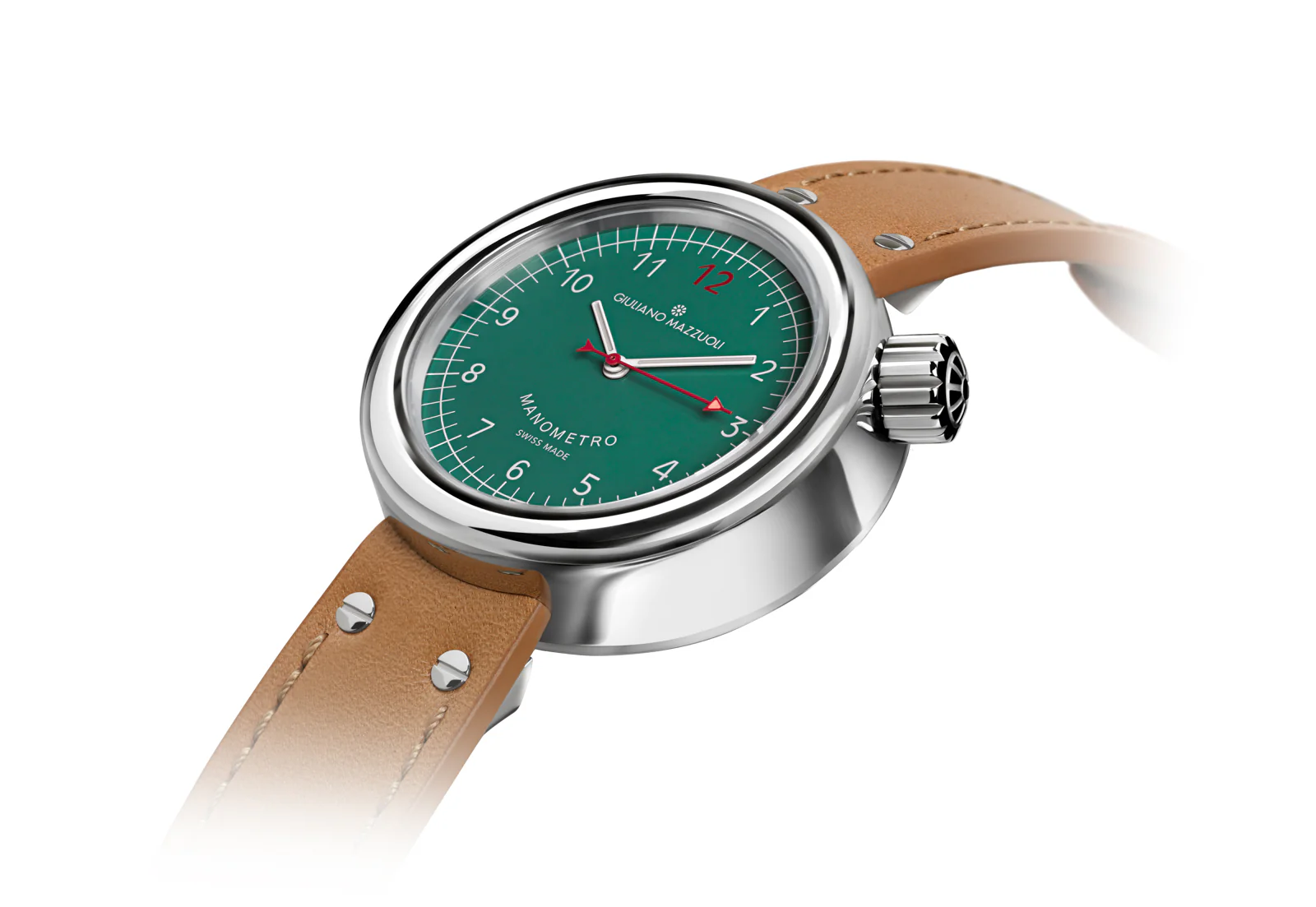 Giuliano Mazzuoli Manometro Polished Green Watch - Image 2