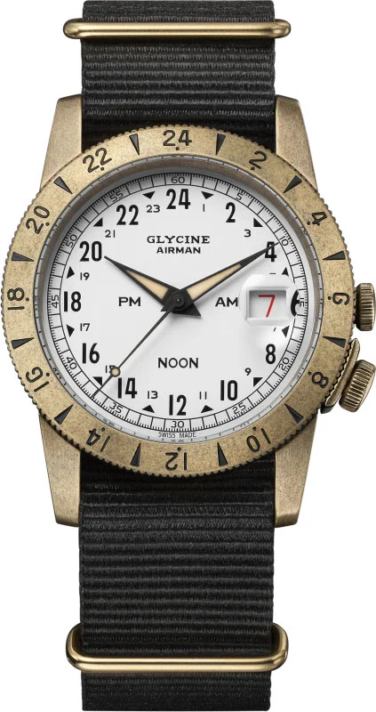 Glycine Airman Vintage Noon 40 Purist Watch
