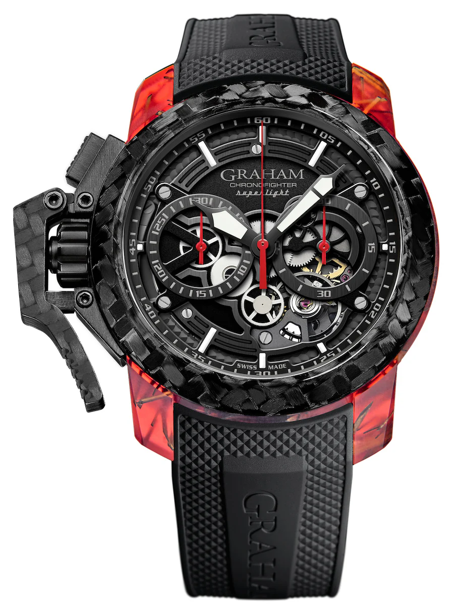Graham Chronofighter Oversize Superlight Carbon Lightning Watch