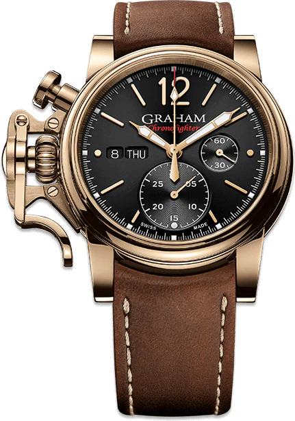 Graham Chronofighter Vintage Bronze Black Gold Watch