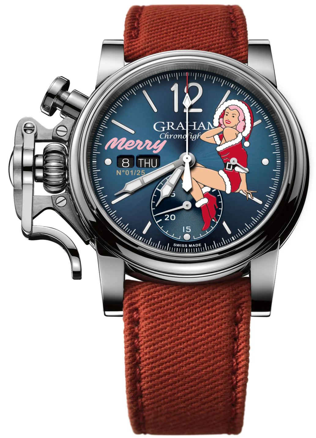 Graham Watch Chronofighter Vintage Nose Art Merry Limited Edition - Image 2