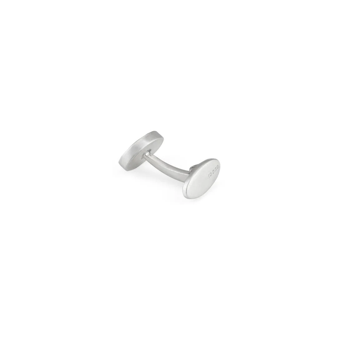 Gucci Interlocking G Motif Sterling Silver Black Enamel Cufflinks D - Image 2