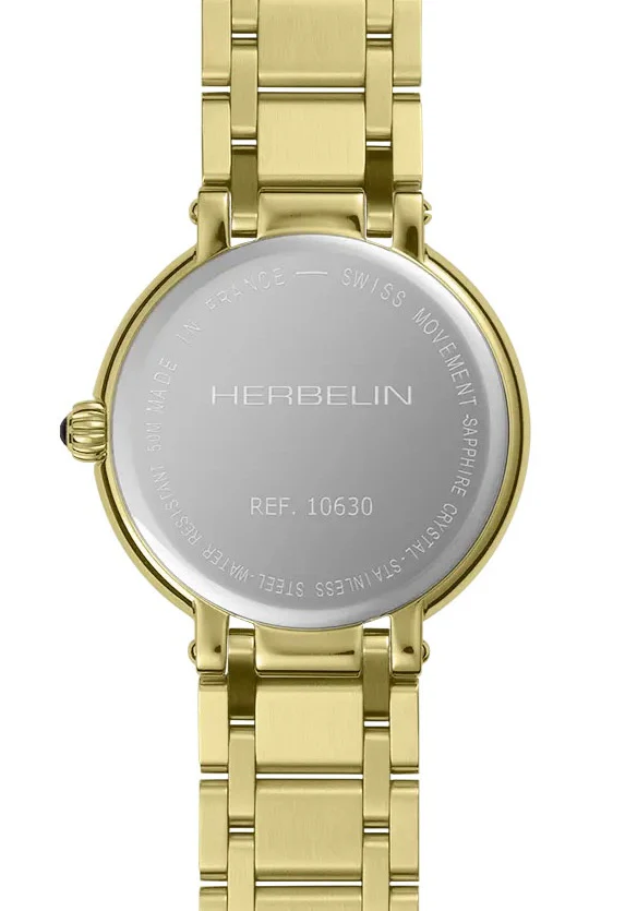 Herbelin Galet Yellow Gold PVD Watch - Image 3