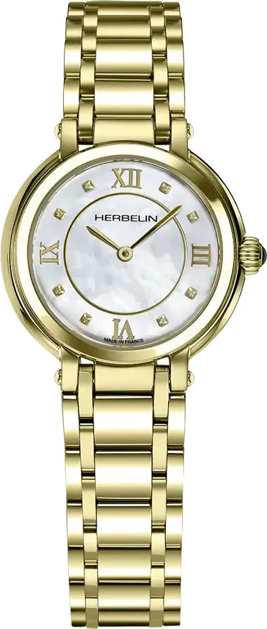 Herbelin Galet Yellow Gold PVD Watch