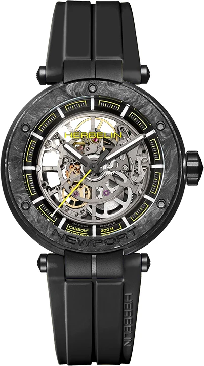 Herbelin Newport Carbon Skeleton Titanium Limited Edition Watch