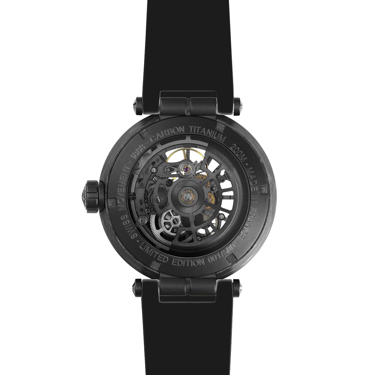 Herbelin Newport Carbon Skeleton Titanium Limited Edition Watch - Image 3