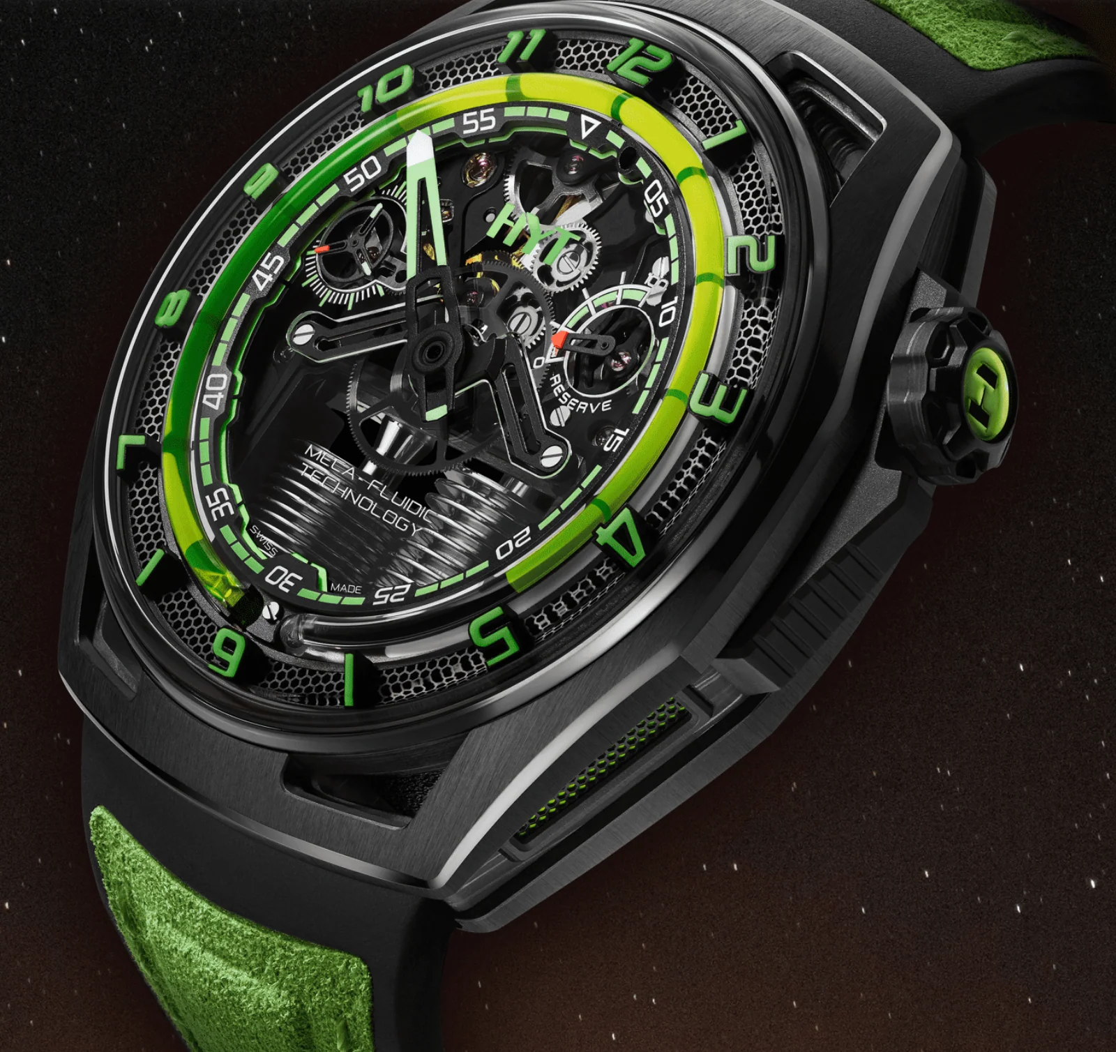 HYT Watches Hastroid Green Nebula Limited Edition - Image 2